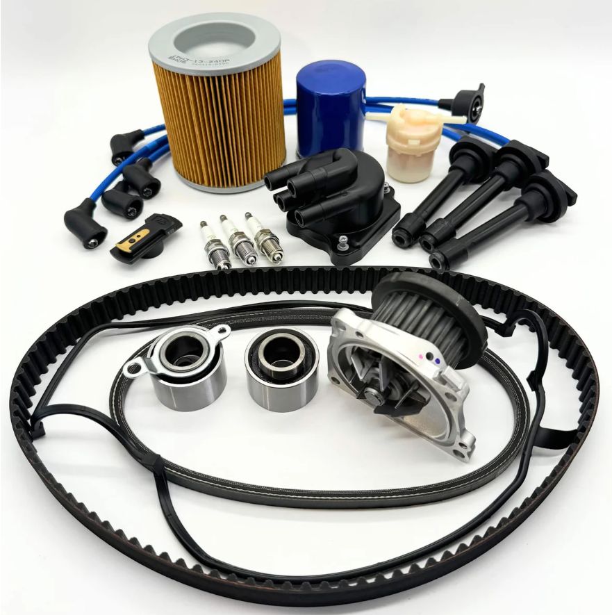Comprehensive Honda Acty Van Timing Belt Kit for HH3 & HH4 models, 1990-1999, including OEM-quality belt, pulleys, water pump, seals, and filters, essential for maintenance and performance.