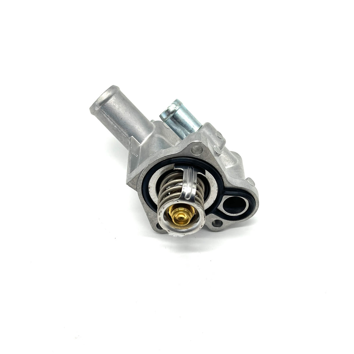Thermostat and housing for Honda Vamos Van HM1, HM2 models (1999-2018), featuring a silver metallic finish and compact design.