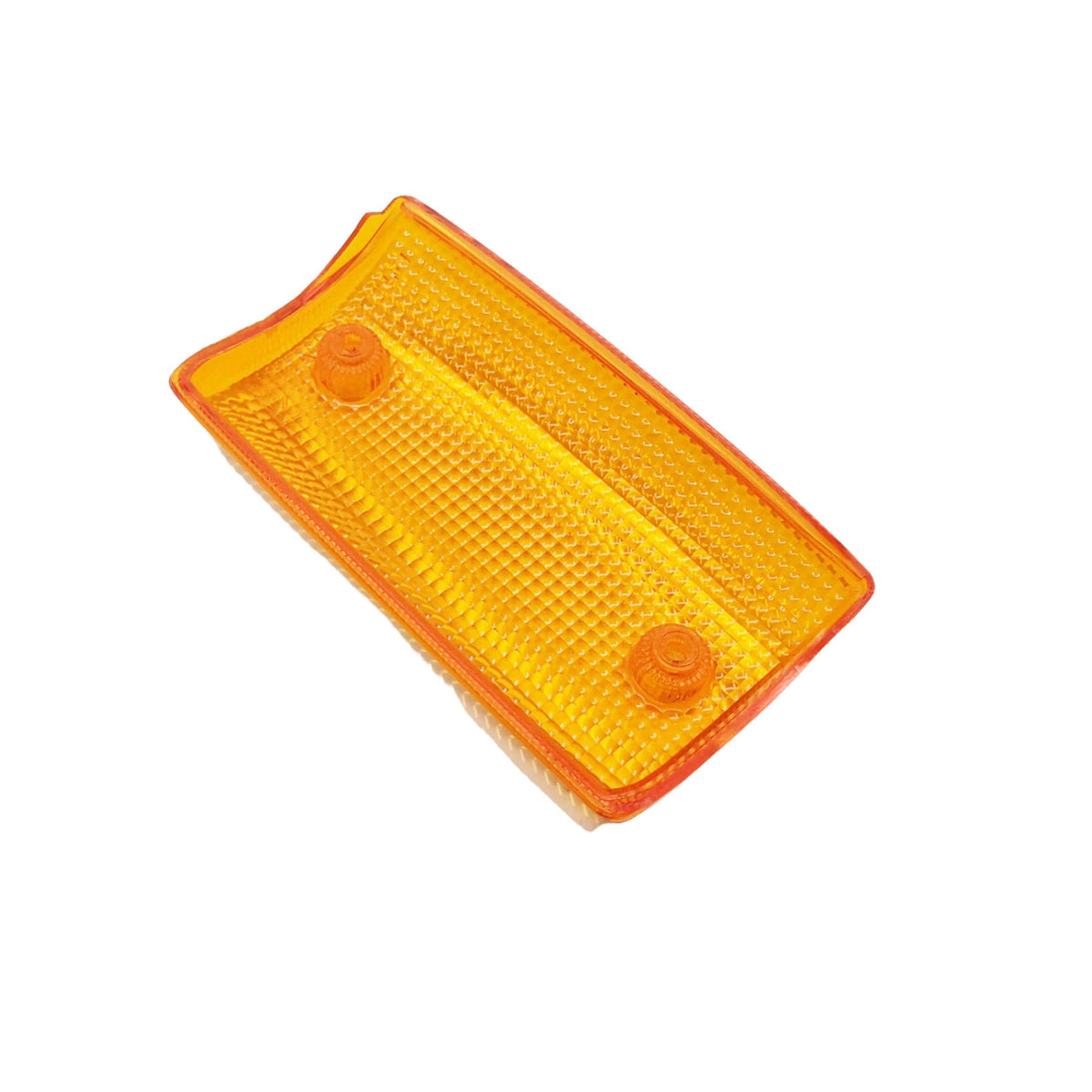 Front right turn signal lens for Honda Acty Van HH3, HH4 models (1990-1999) - amber lens with textured surface and mounting points