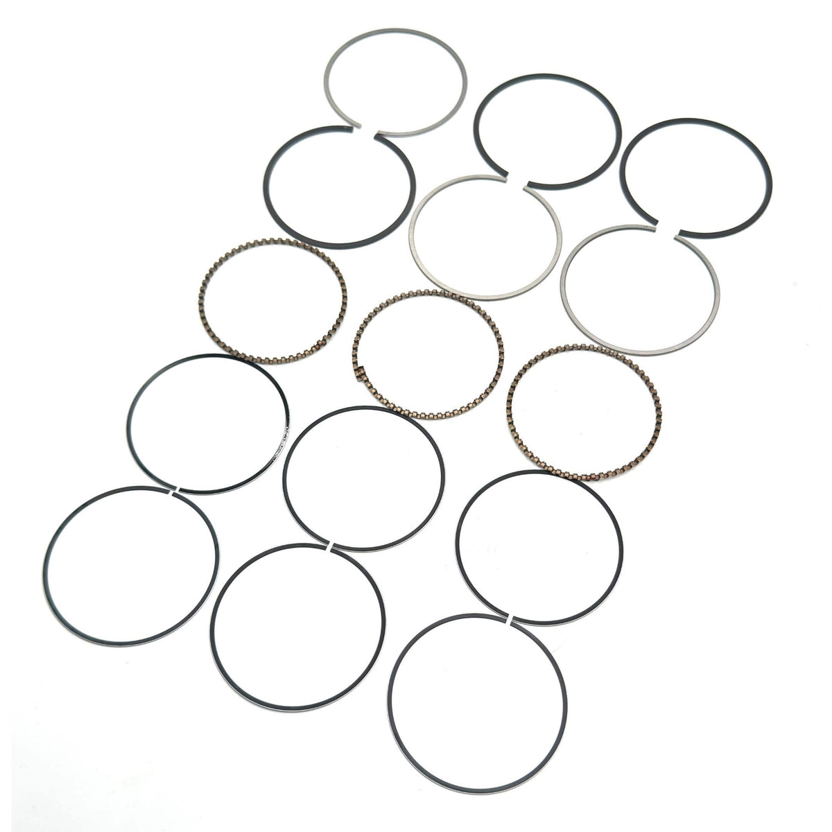 Piston Ring Set STD for Honda Acty Truck HA8, HA9 Models 2009-2022, featuring black and silver rings with a technical layout.