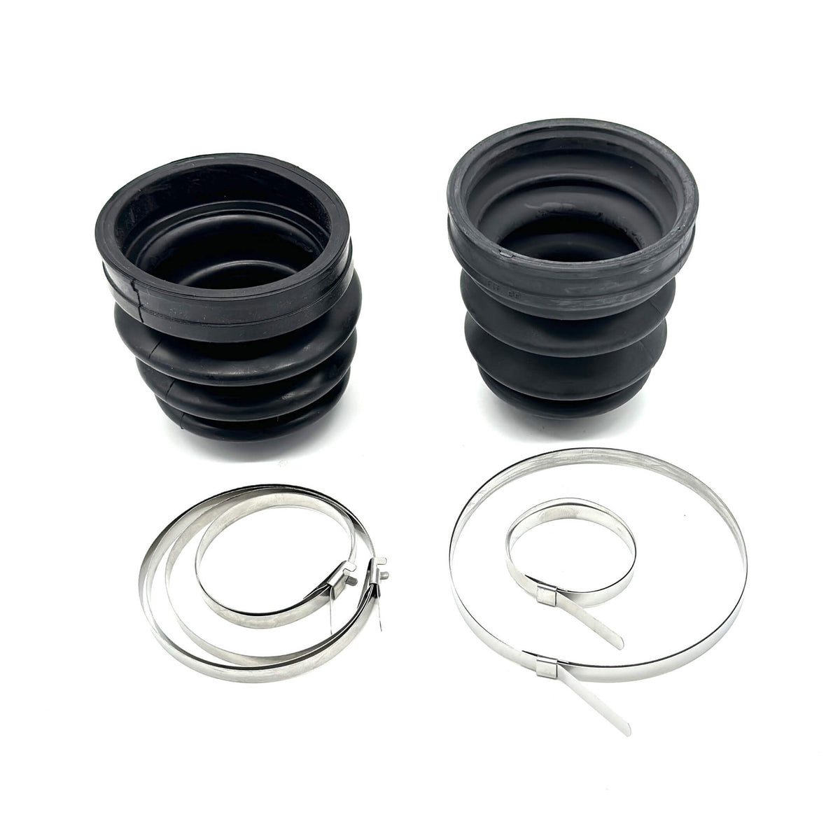 CV Boot Set - Rear, Inner & Outer for Honda Acty Truck HA8, HA9 Models (2009-2022), featuring black rubber boots and metal clamps.