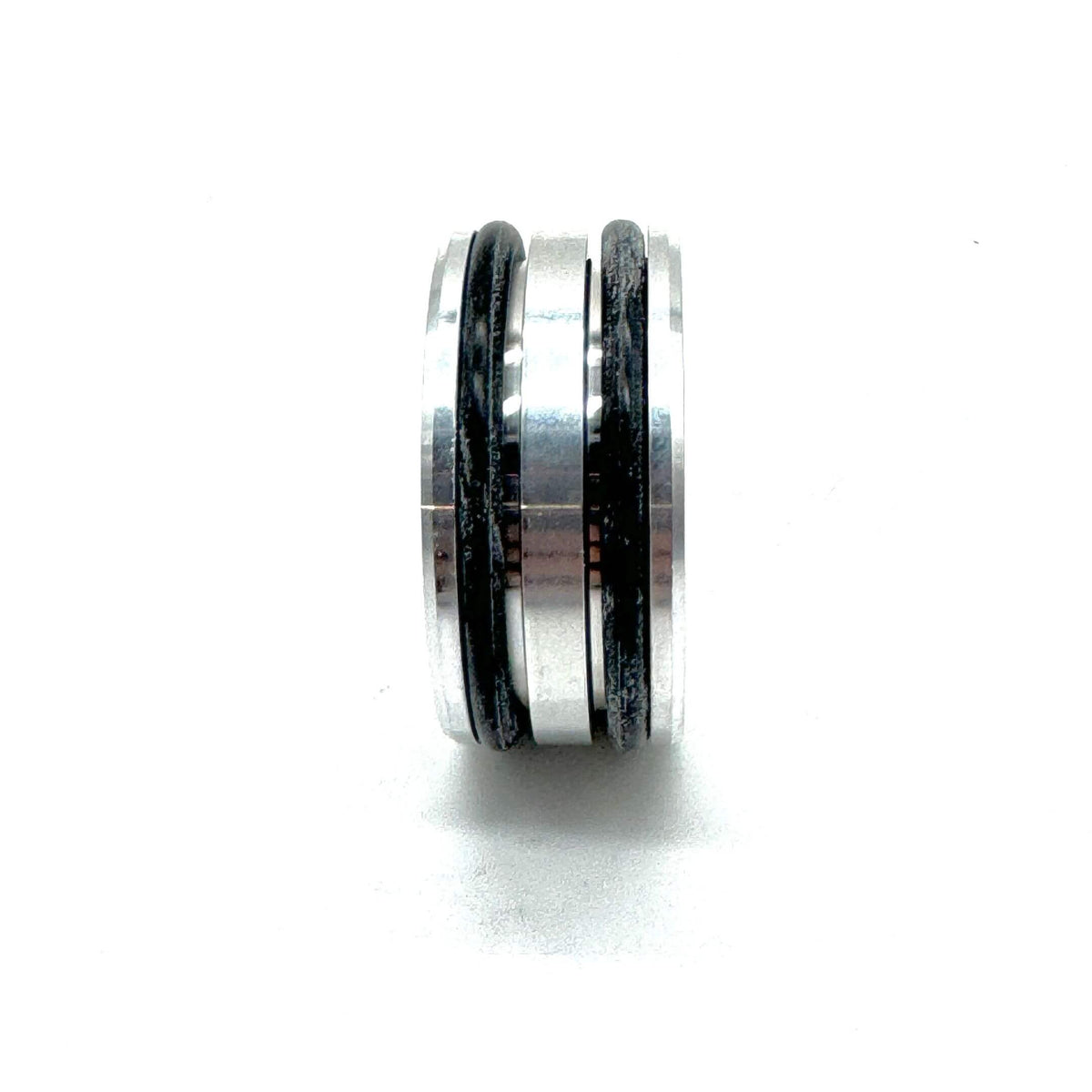 Side profile of Distributor Collar with two black O-Rings, designed for precise fitment in Honda Acty Vans (1990-1999).