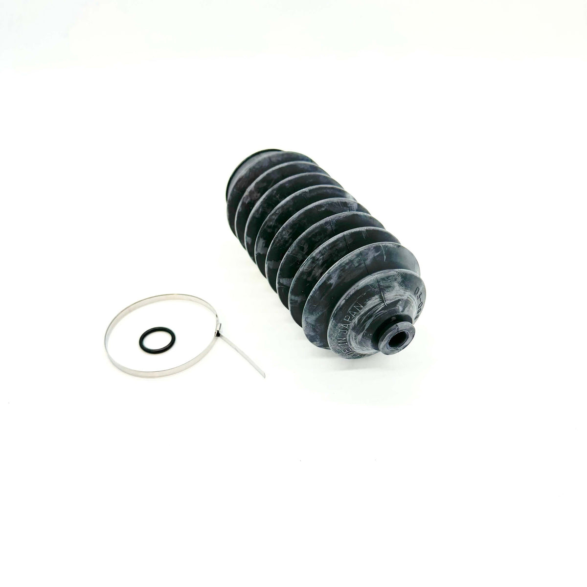 Durable front and rear steering boot set for Honda Acty Van HH3, HH4 models (1990-1999) - includes metal clamps and O-rings for optimal steering protection