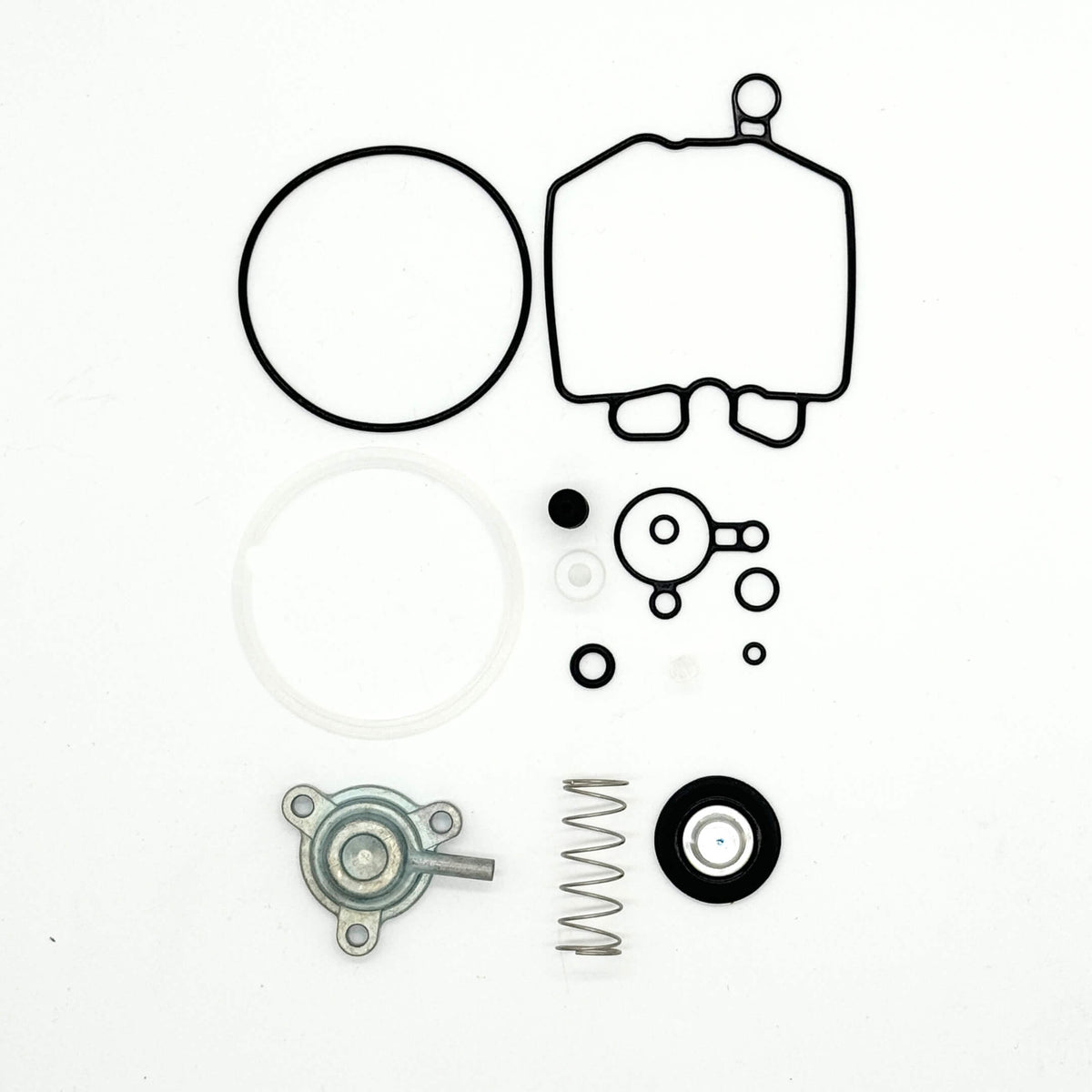Complete carburetor rebuild kit for Honda Acty HH3, HH4 models 1990-1999 featuring 15 genuine Honda parts including gaskets and diaphragm