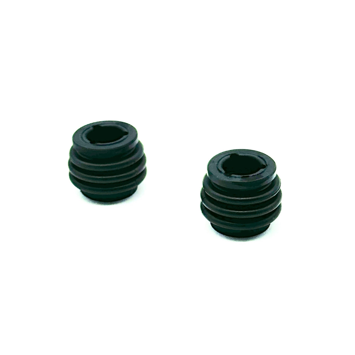 Close-up of Honda Acty Van brake caliper pin dust covers, featuring durable rubber construction.
