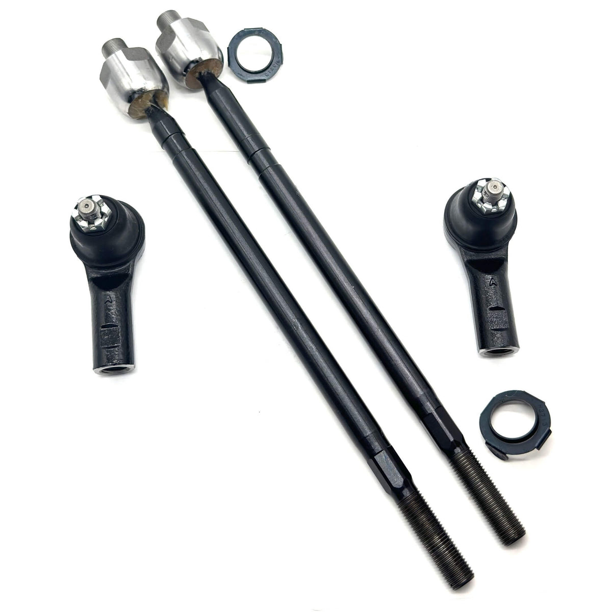 Inner & Outer Tie Rod End Set for Honda Acty Truck HA8, HA9 Models (2009-2022), featuring durable black and silver components.