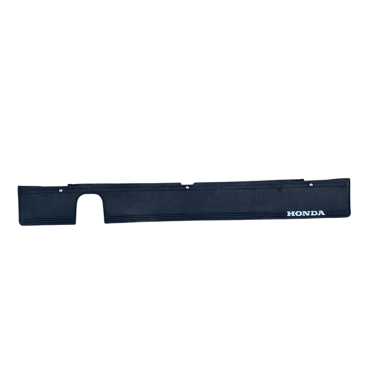 Black rear mud flap for Honda Acty Truck HH3, HH4 models 1990-1999, with Honda logo.
