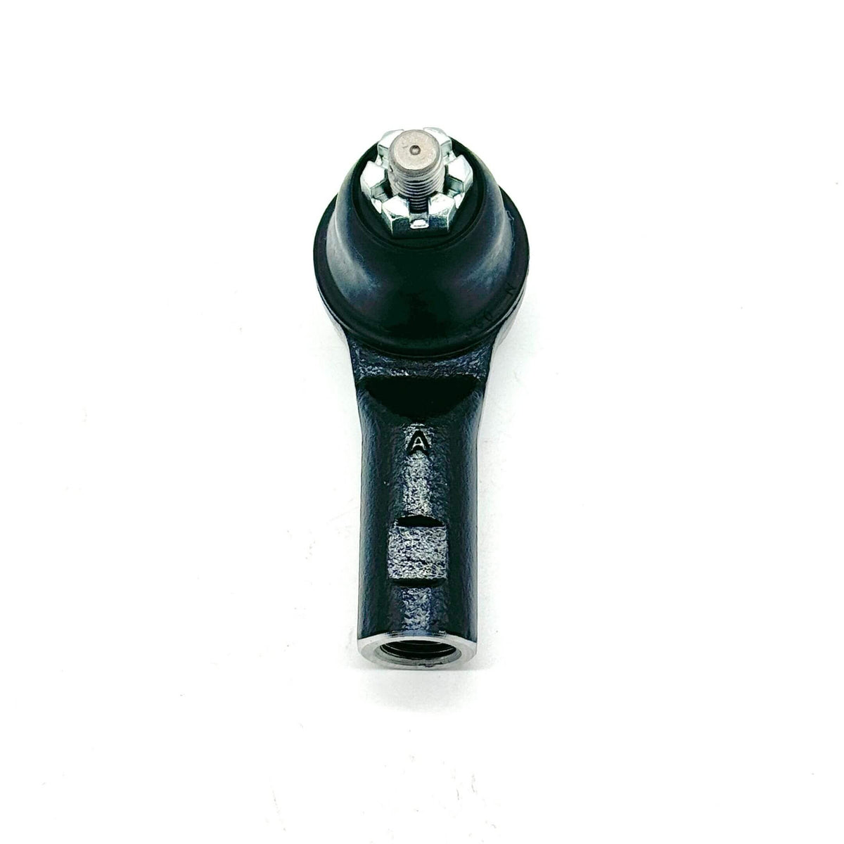Outer Tie Rod End for Honda Acty Truck HA8, HA9 Models 2009-2022, featuring a durable black metal construction with a threaded end.