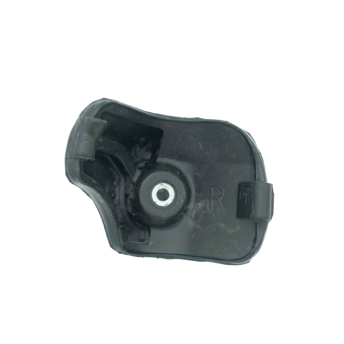 Isolated image of the right side rear tailgate bumper cover for Honda Acty Truck, designated with an 'R' to denote right-hand placement, compatible with HA1, HA2, HA3, HA4 models from the years 1990-1999.