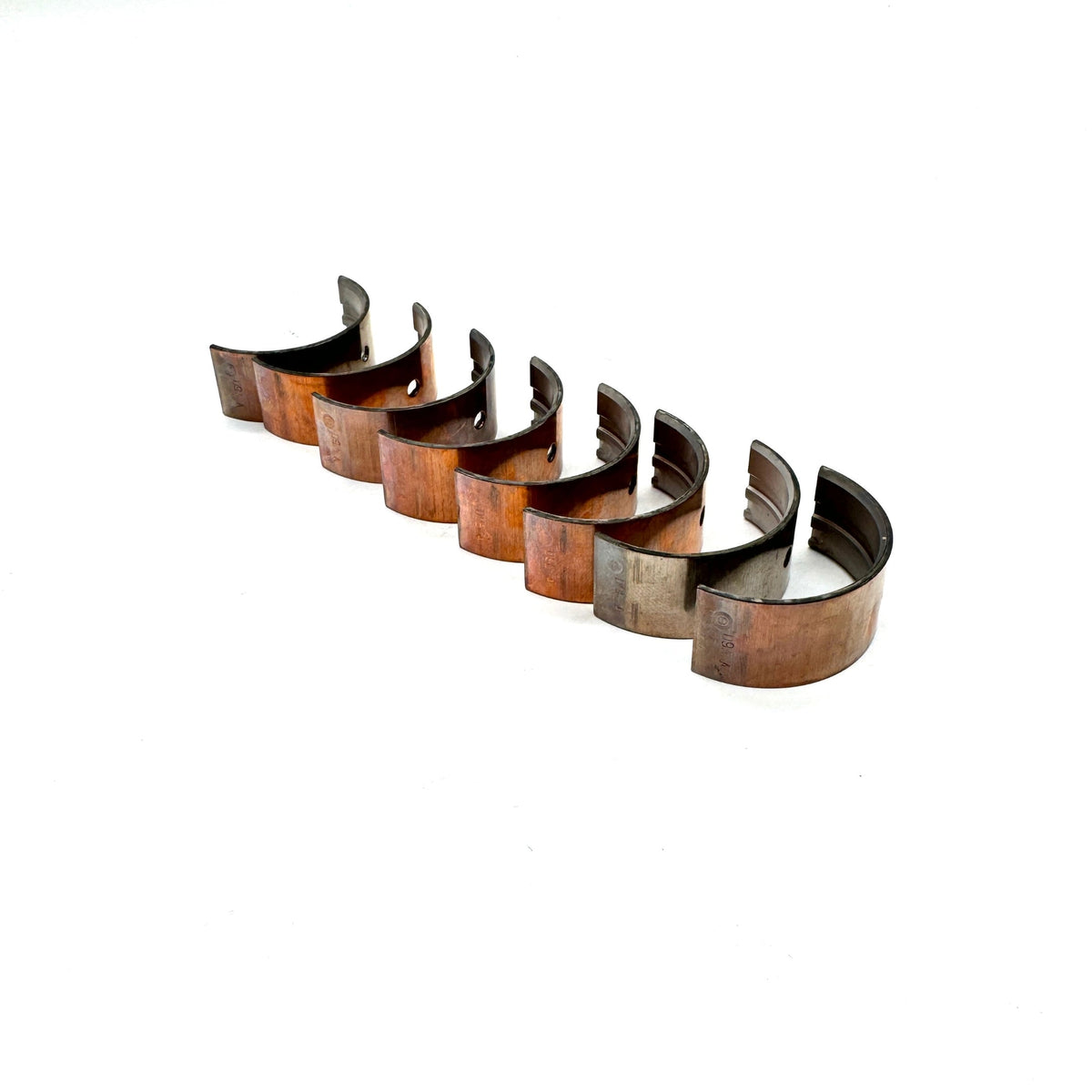 Multiple angles of Crank Shaft Bearings set against white background, compatible with Honda Acty Van HH3, HH4.