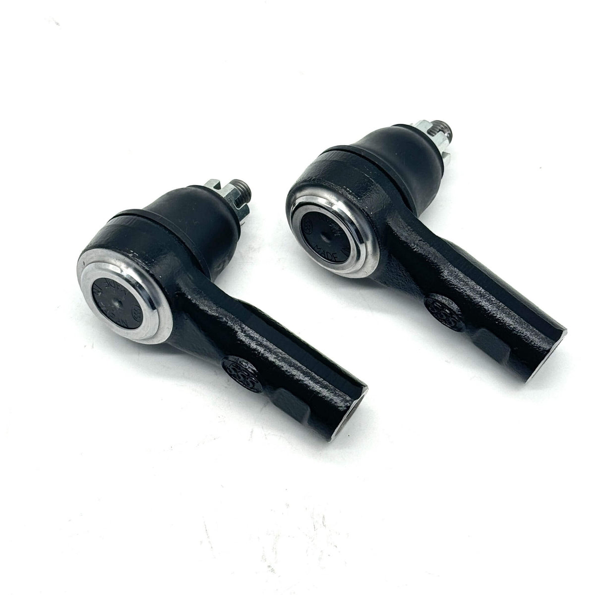 Outer Tie Rod End Set for Honda Acty Truck HA8, HA9 Models (2009-2022), featuring durable black metal construction with silver accents.