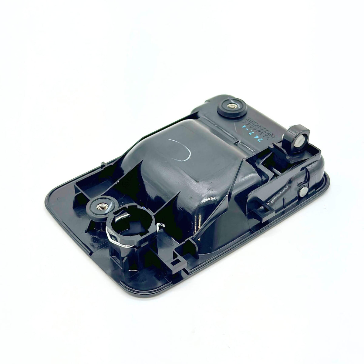 Underside of the right exterior door handle - Honda Acty Van HH3, HH4 (1990-1999) - Highlighting the robust build and internal mechanism.