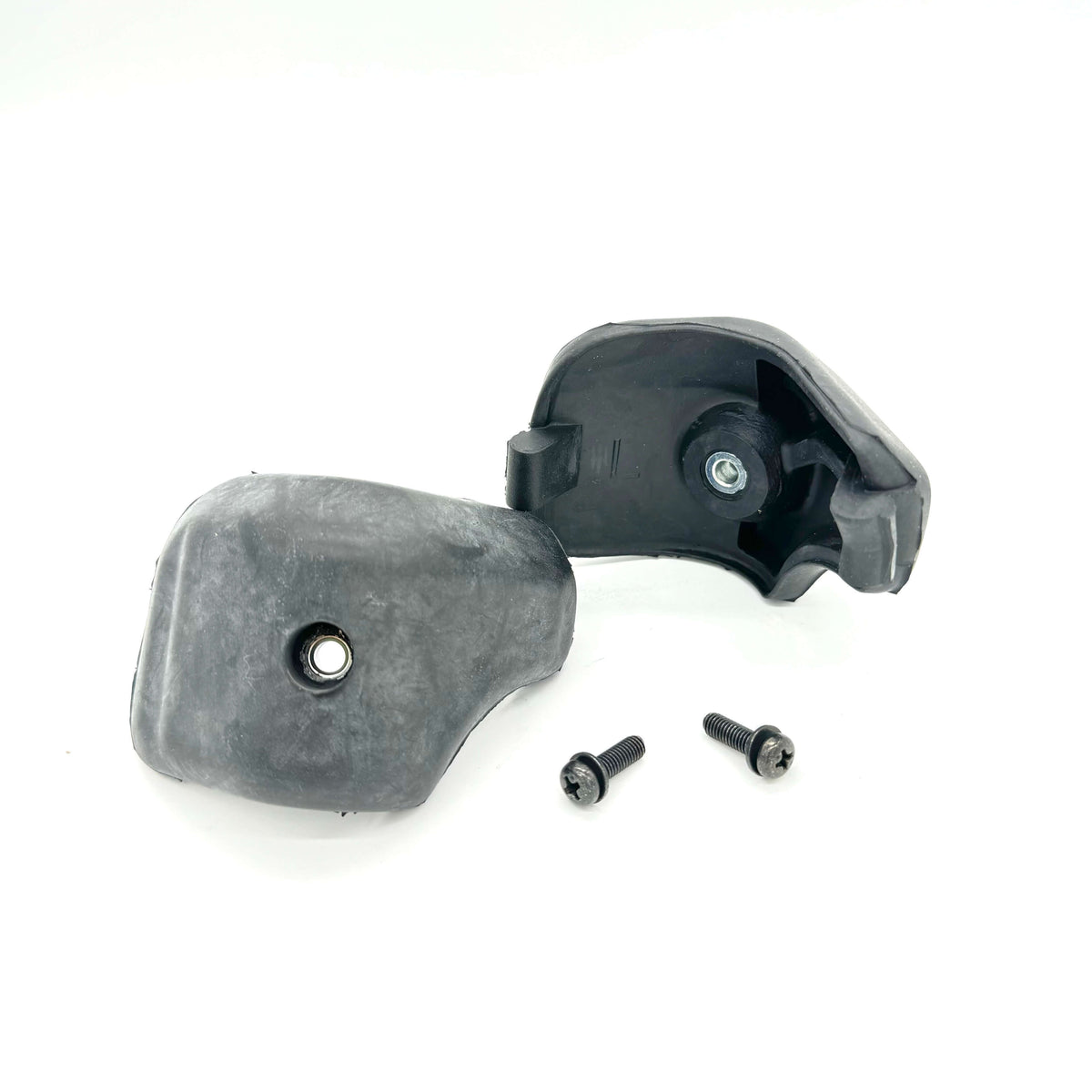 Angled perspective of Rubber Gate Stoppers for Honda Acty Truck demonstrating the thickness and mounting area.