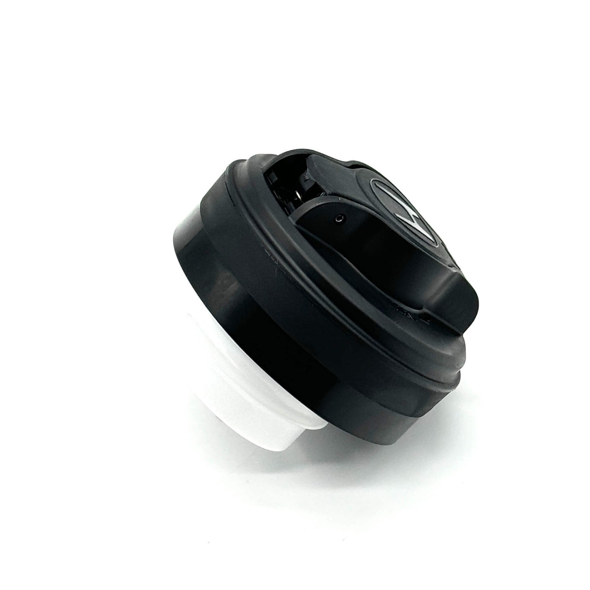 Fuel cap for Honda Acty Truck HA8, HA9 models (2009-2022), black and white with secure locking mechanism.