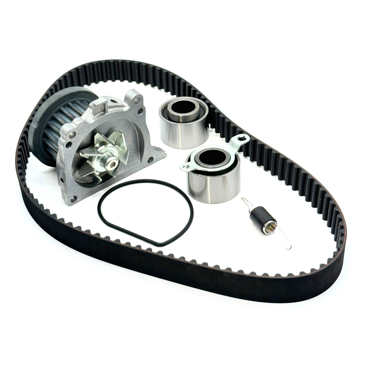 Timing Belt Kit - 6 Piece for Honda Acty Truck HA8, HA9 Models (2009-2022) featuring black belt and silver components.