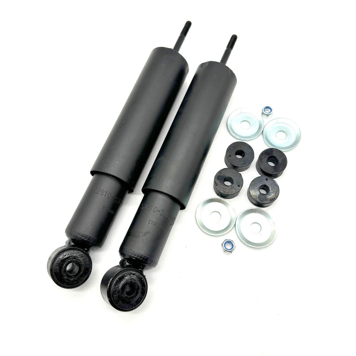 Complete Rear Shock Absorber Kit for Honda Acty Van HH3, HH4 (1990-1999) featuring two shock absorbers and mounting accessories.