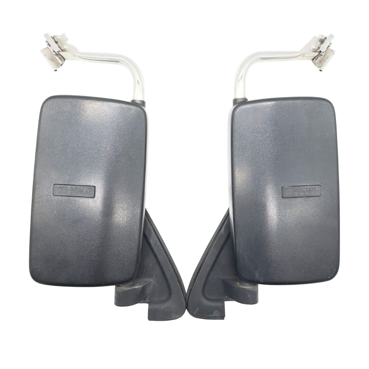 California Mirrors for Honda Acty Truck Models HA3, HA4 (1990-1999) featuring durable black casing and mounting brackets.