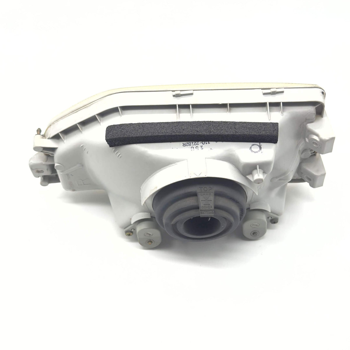 Headlight for Honda Acty Truck Models HA3, HA4 (1990-1993), right/driver side with detailed rear view features.