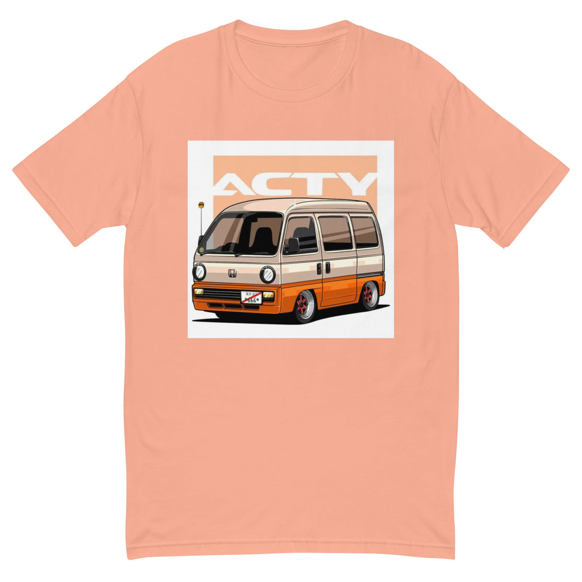 OIWA Honda Street Fitted T- Shirt Salmon