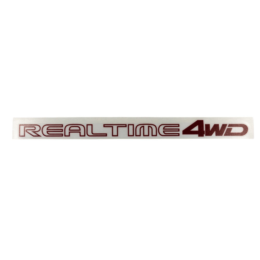 High-quality Honda Acty Replica Decals in OEM Red displayed on a White background - Perfect for JDM Mini Truck customization and upgrades