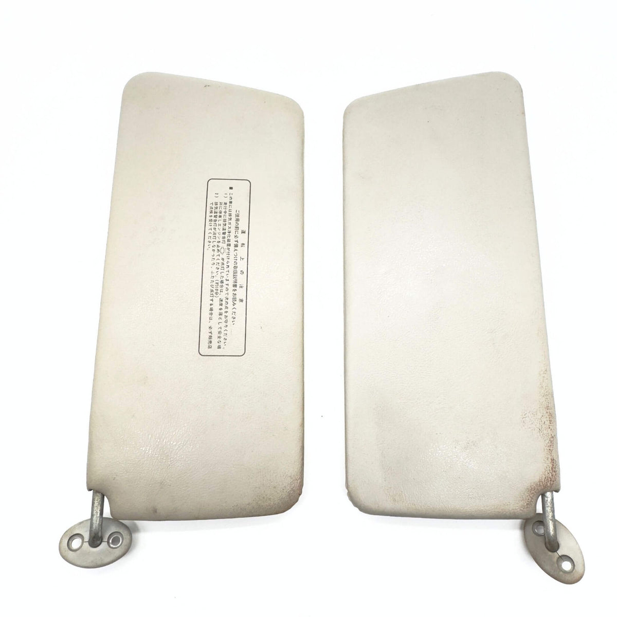 Sun Visors Set for Honda Acty Truck Models HA3, HA4 (1990-1999) featuring a used condition with mounting brackets.