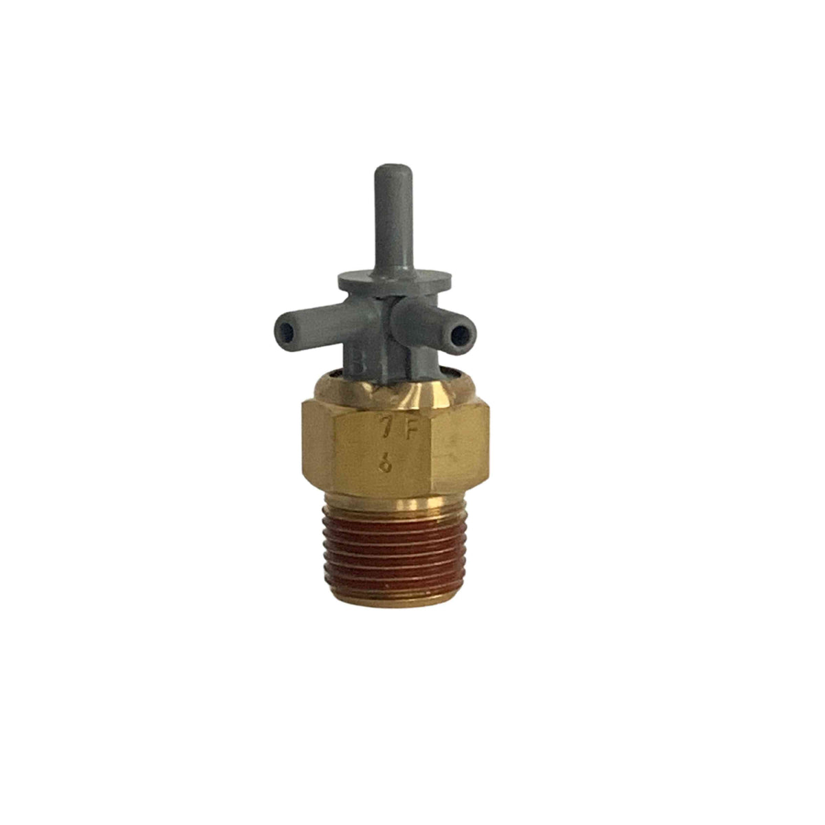 Honda Acty Van HH3 HH4 air thermal valve top view with dual outlets and brass body for precise temperature regulation and optimal engine performance