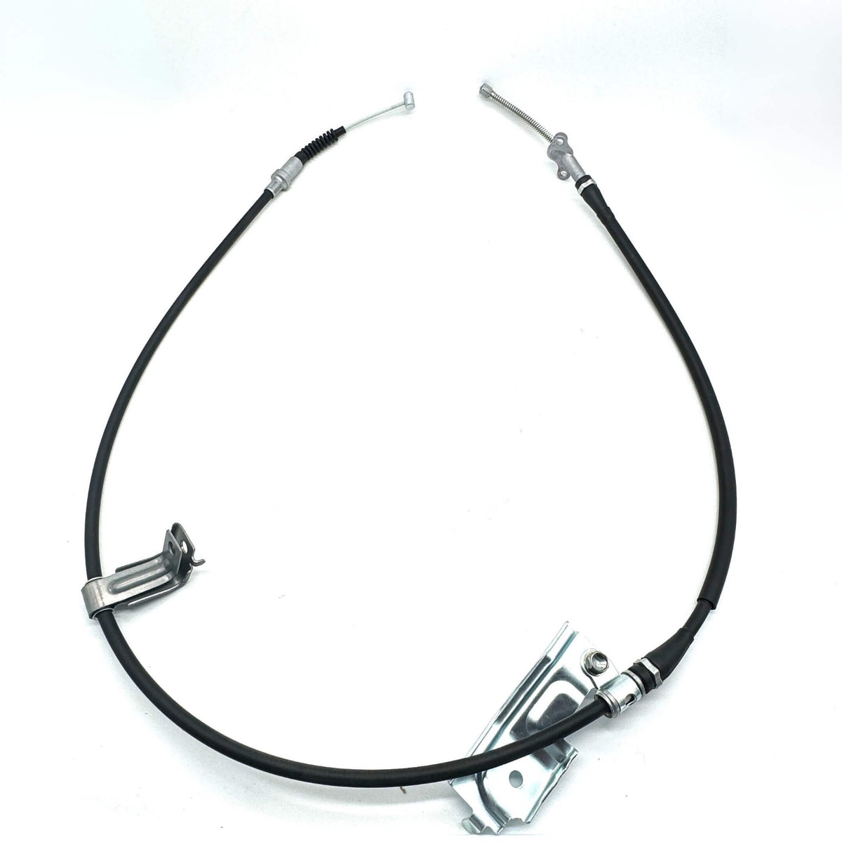 Parking Brake Cable - Right for Honda Acty Truck HA8, HA9 Models 2009-2022, featuring a durable black cable with metal fittings.