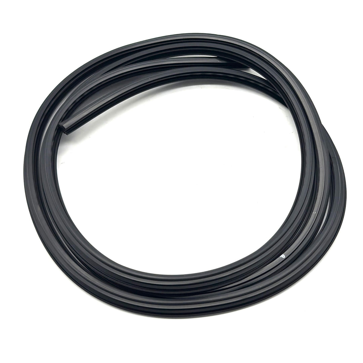 Black windshield molding for Honda Acty Truck HA8, HA9 models, 2009-2022, featuring durable rubber construction.