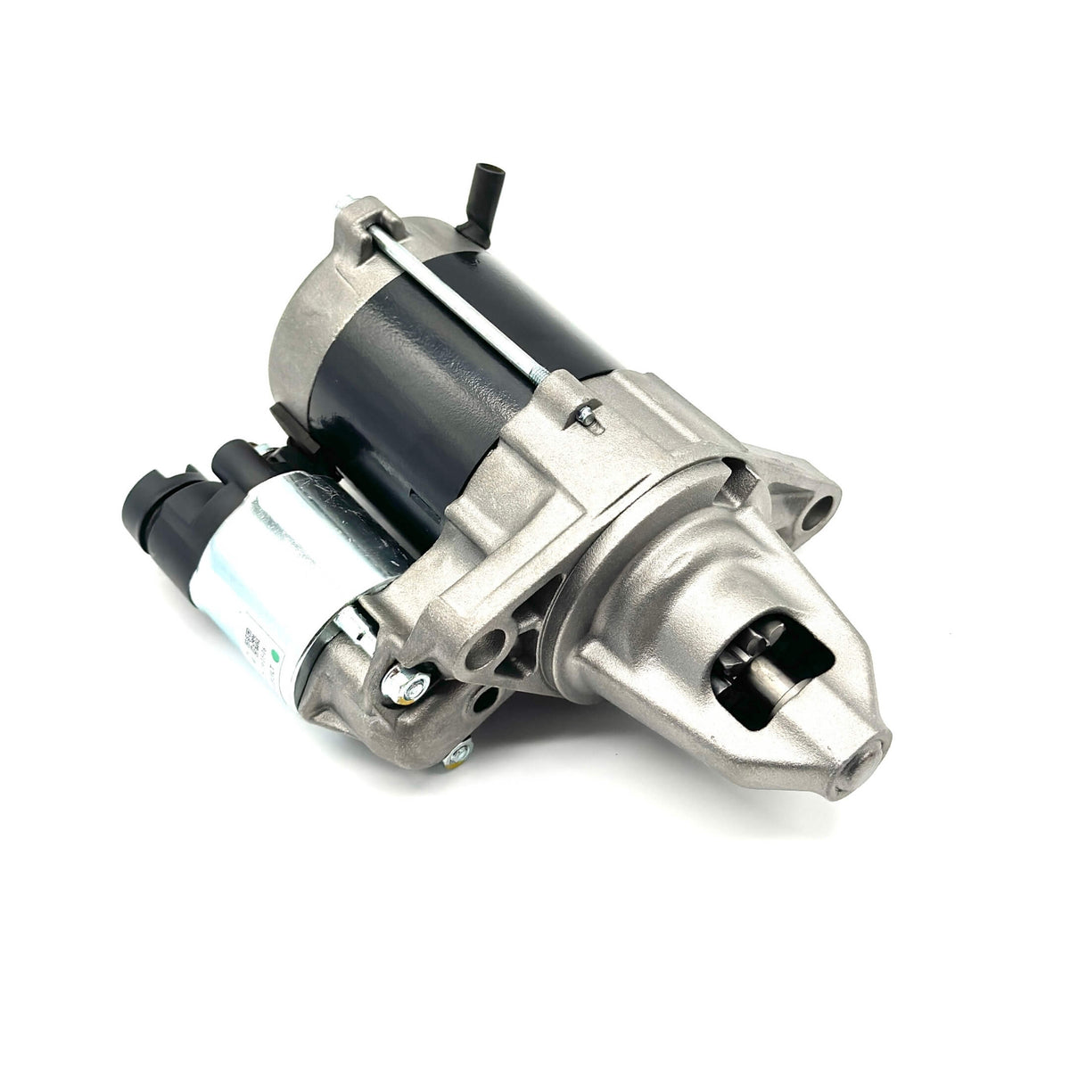 Rear angle of remanufactured starter for Honda Acty Van HH3, HH4 models, designed to fit 1990-1999 vehicles.