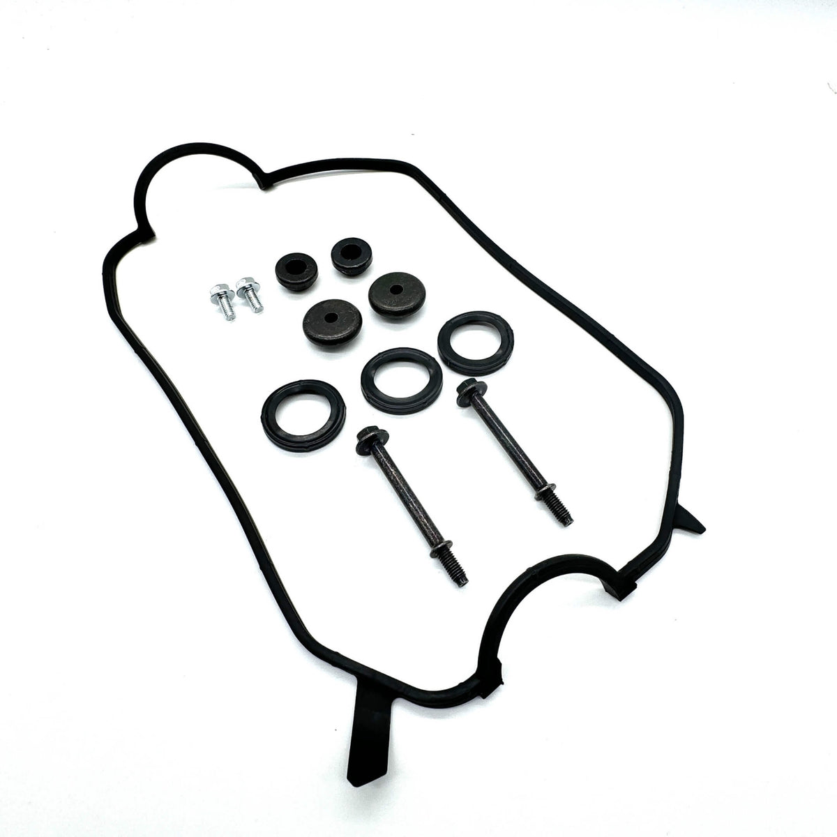 Valve Cover Gaskets & Bolts Complete Kit for Honda Acty Truck HA8, HA9 Models (2009-2022), featuring black gaskets and bolts in a technical parts layout.