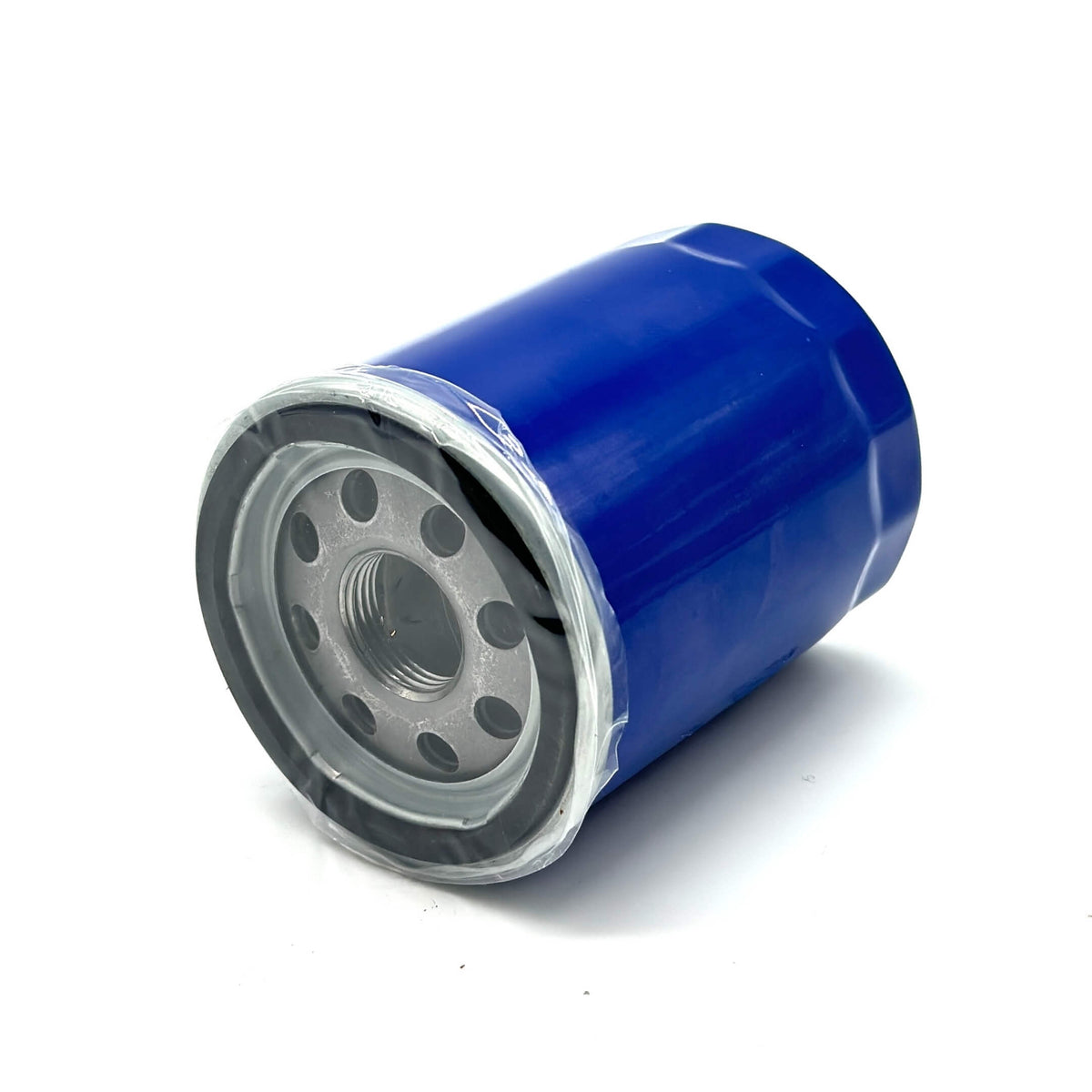 Blue aftermarket oil filter for Honda Acty Truck HA8, HA9 models, 2009-2022, featuring a durable metal casing.