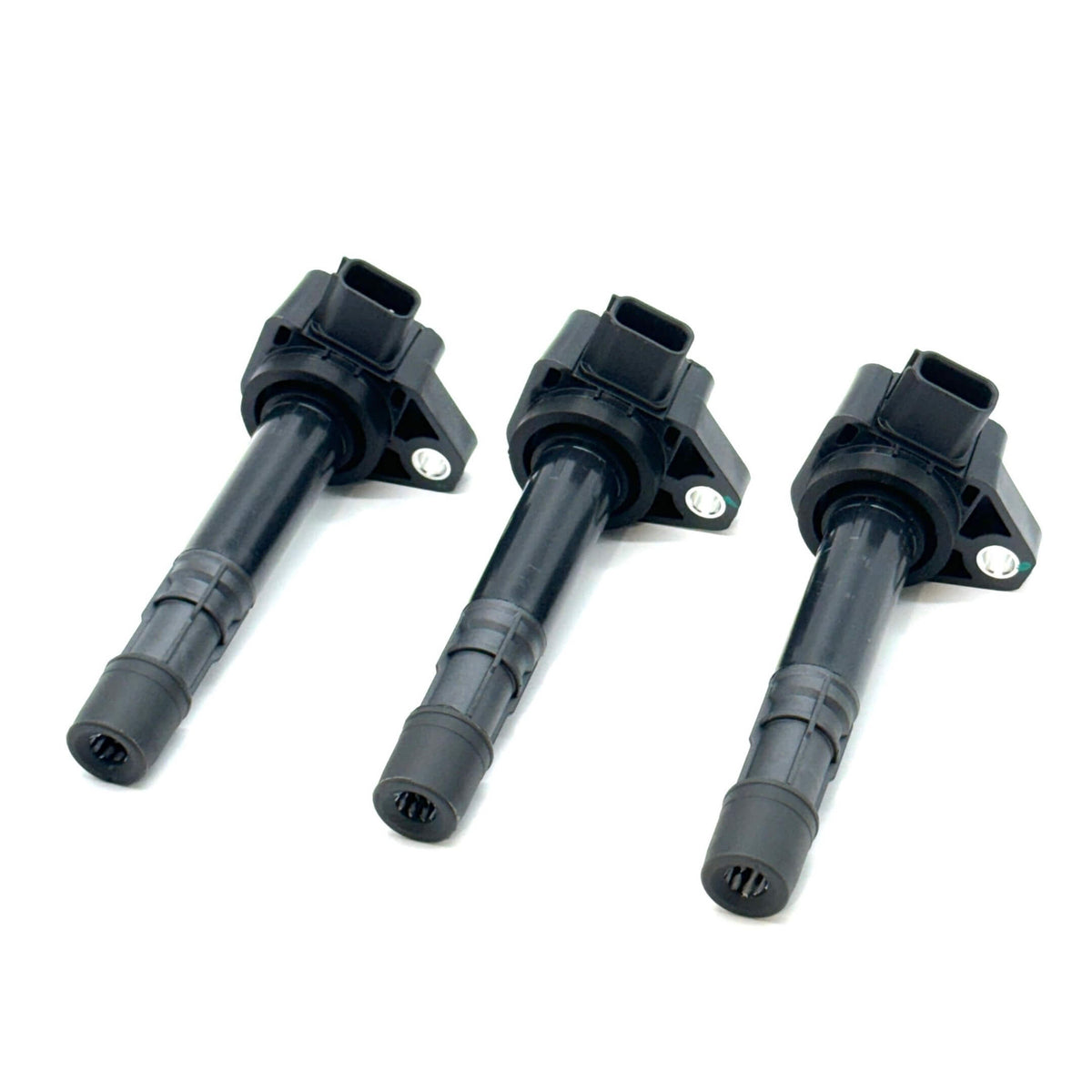 Black NGK ignition coil set for Honda Vamos Van HM1, HM2 models, 1999-2018, featuring durable construction and precise fit.