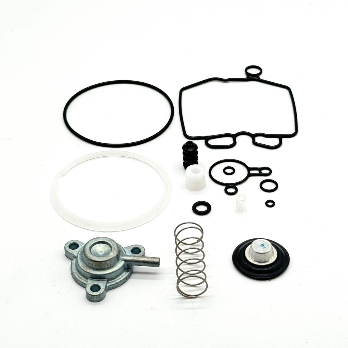 15-piece carburetor rebuild kit for Honda Acty HA3, HA4 models 1990-1999 including gaskets, O-rings, and diaphragm