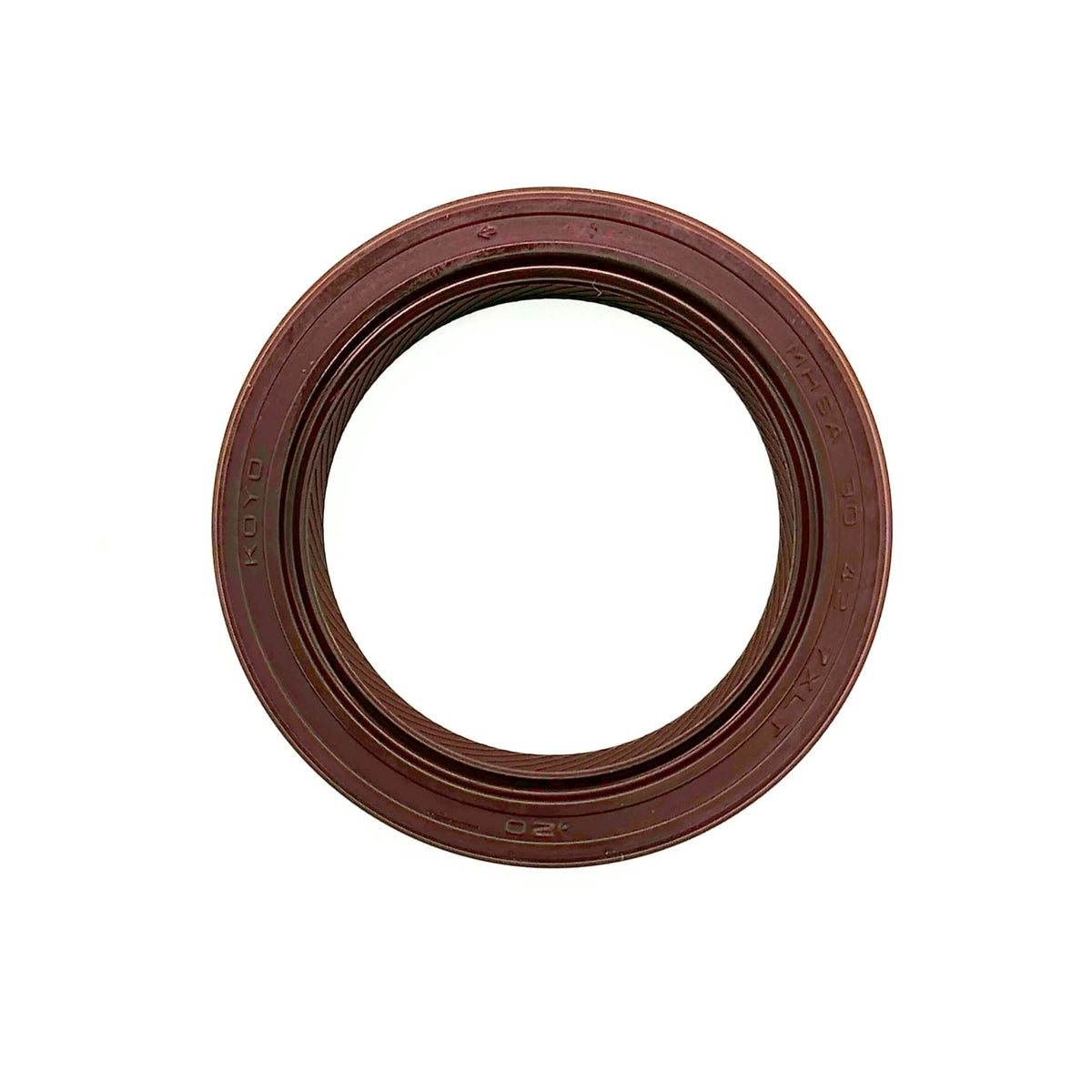 Brown crank seal for Honda Acty Truck HA8, HA9 models, 2009-2022, featuring durable rubber construction.