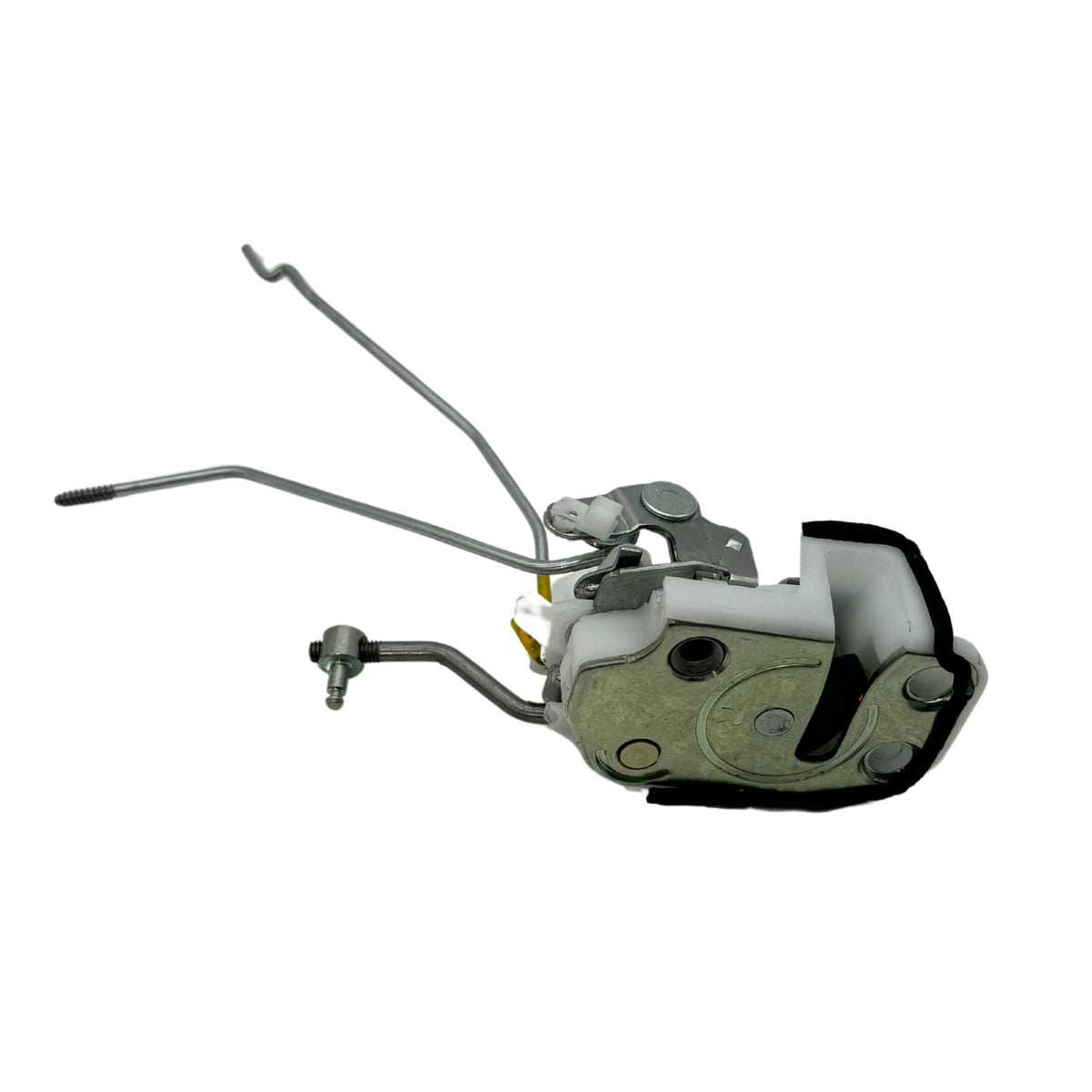 Side view of driver side lock assembly with attached rods for Honda Acty Van HH3, HH4 (1990-1999), highlighting the robust build quality.