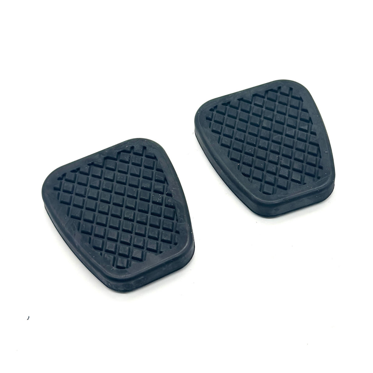 Black rubber brake and clutch pedal pad set for Honda Acty Truck HA8, HA9 models (2009-2022) with textured surface.