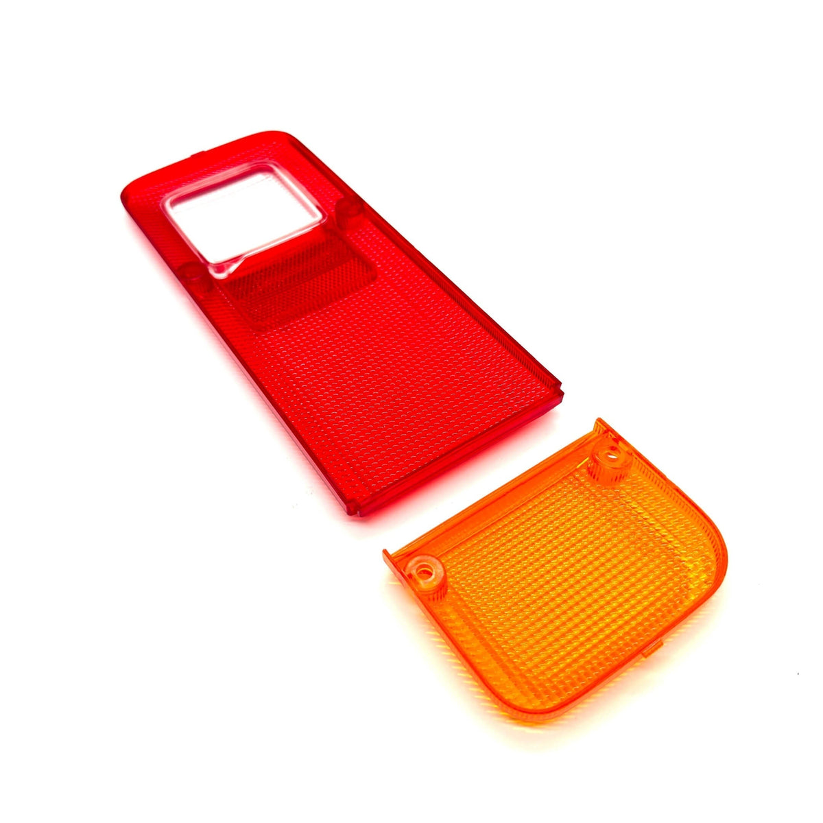 Red and amber right tail light covers for Honda Acty Truck HA8, HA9 models, 2009-2022.