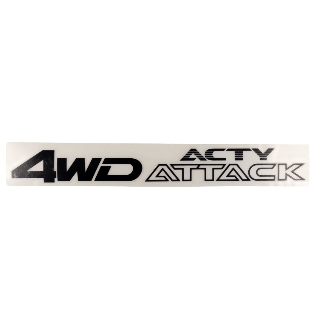 High-quality Honda Acty Replica Decals in OEM Grey displayed on a White background - Perfect for JDM Mini Truck customization and upgrades
