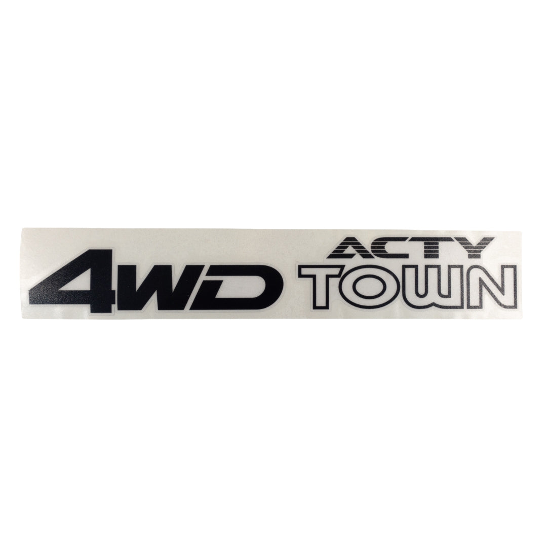 High-quality Honda Acty Replica Decals in OEM Grey displayed on a White background - Perfect for JDM Mini Truck customization and upgrades