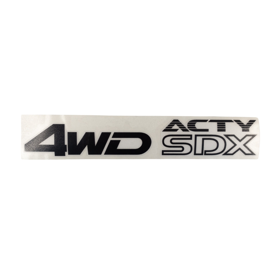 "High-quality Honda Acty Replica Decals in OEM Grey displayed on a white background - Perfect for JDM Mini Truck customization and upgrades"
