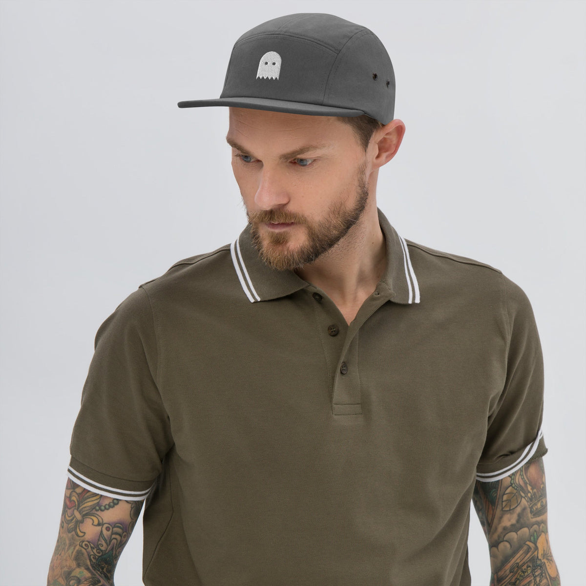 Grey Oiwa Five Panel Cap