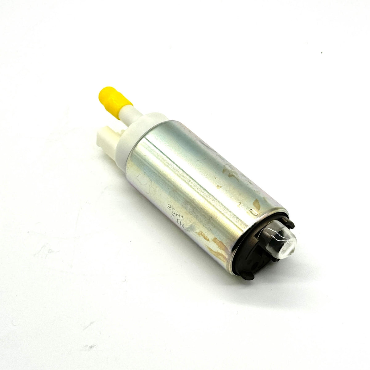 Genuine Honda fuel pump for Honda Vamos Van HM1, HM2 models (1999-2018), featuring a silver cylindrical design with yellow and white connectors.