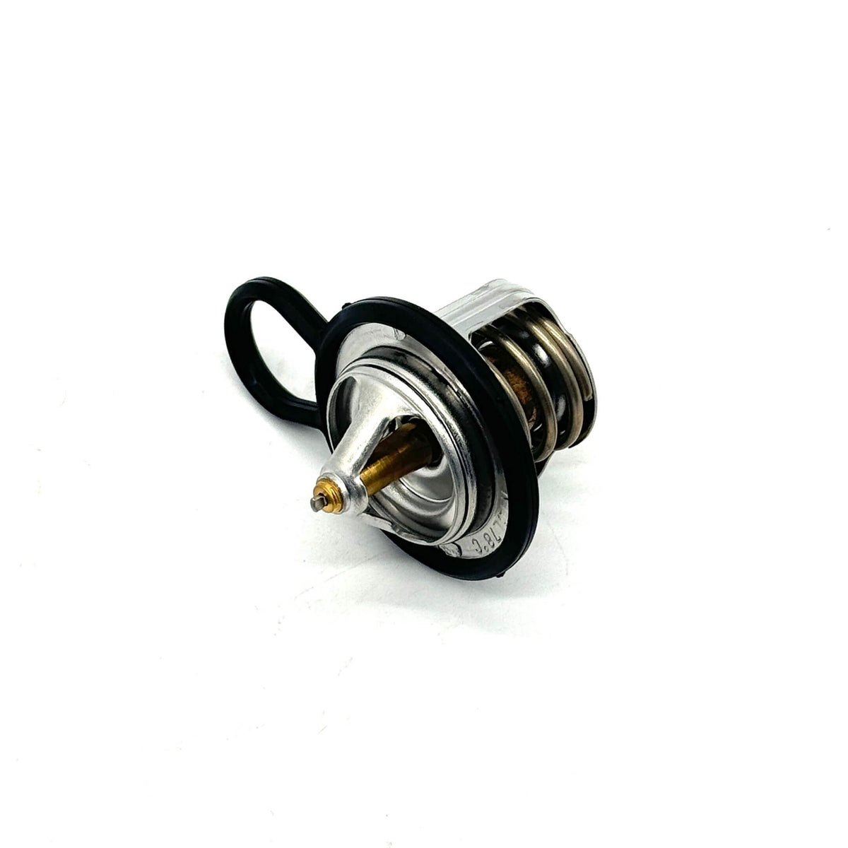 Side view of the thermostat showing brass temperature sensing element for Honda Acty Truck HA6, HA7.