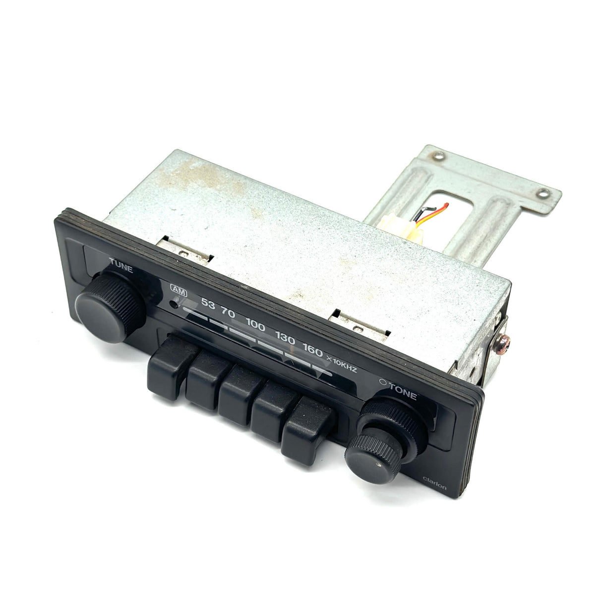 Front view of used Honda radio showcasing factory knobs and buttons for Acty Van HH3, HH4 models.