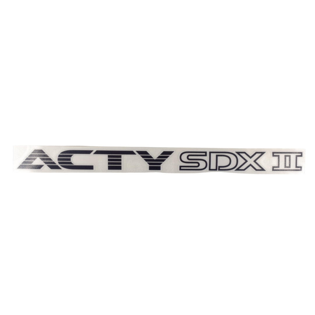 High-quality Honda Acty Replica Decals in OEM Grey displayed on a White background - Perfect for JDM Mini Truck customization and upgrades