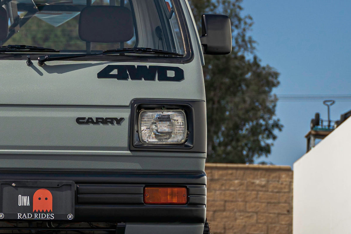 Black CARRY Metal Emblem - Perfect Style Upgrade for Suzuki Carry Japanese Mini Trucks
