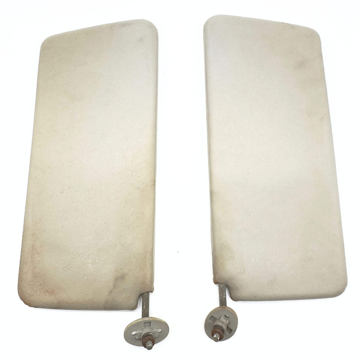Sun Visors Set for Honda Acty Truck Models HA3, HA4 (1990-1999) featuring a used, beige finish.